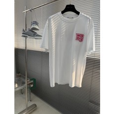 알렉산더왕 로고 자수 면 반팔 티셔츠 001-258135