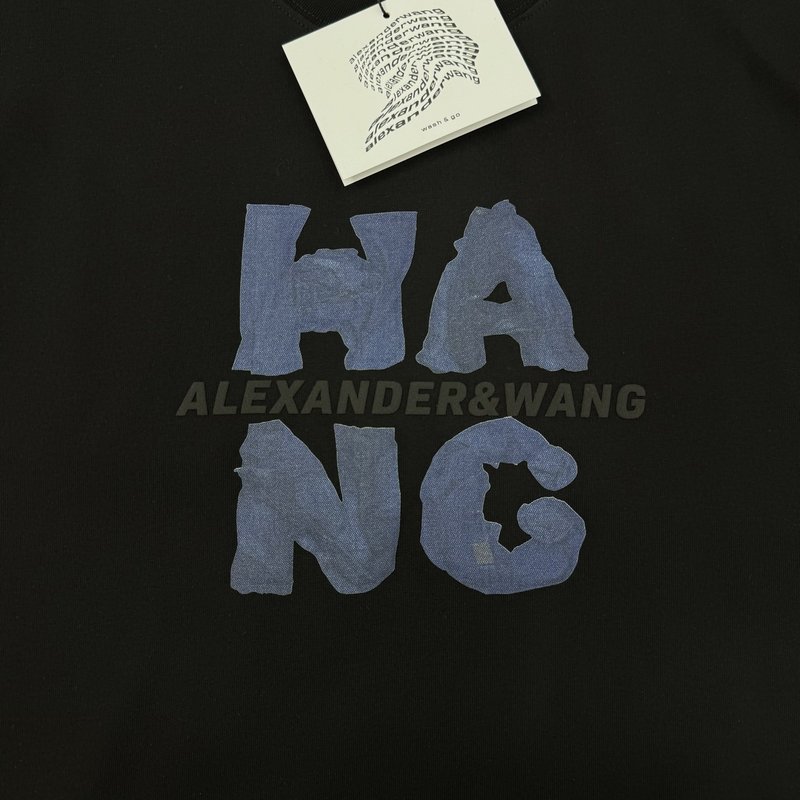 알렉산더왕 HANG 로고 프린팅 면 티셔츠 001-258145
