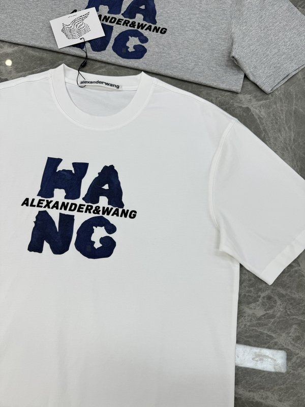 알렉산더왕 HANG 로고 프린팅 면 티셔츠 001-258146