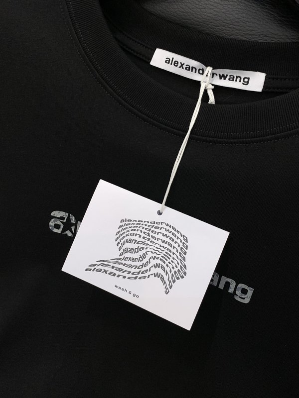 알렉산더왕 패션 캐주얼 라운드넥 반팔 티셔츠 001-258149