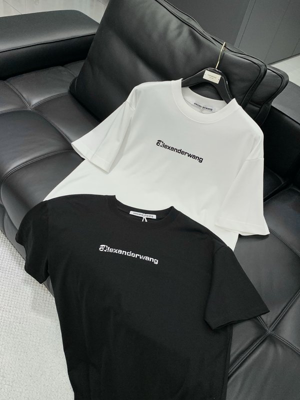 알렉산더왕 패션 라운드넥 반팔 티셔츠 001-258154