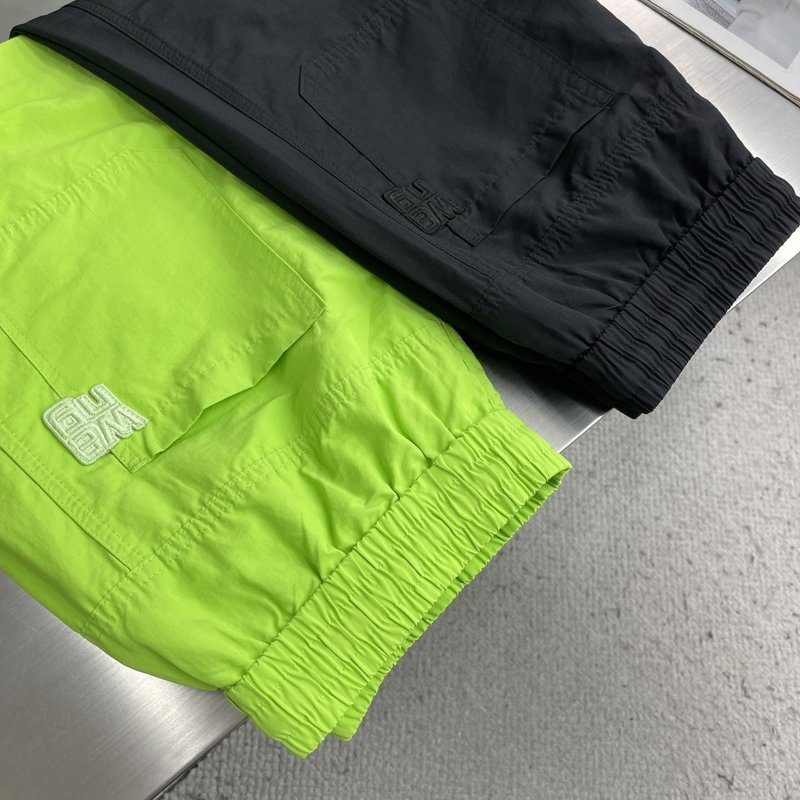 알렉산더왕 로고 자수 속건 5 부 반바지 001-258178