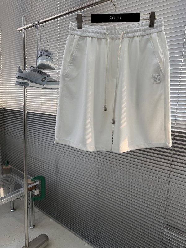 알렉산더왕 패치 자수 코튼 쇼츠 001-258194