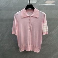 톰브라운 클래식 4 바 울 폴로 반팔 티셔츠 001-258555