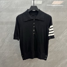 톰브라운 클래식 4 바 울 폴로 반팔 티셔츠 001-258557