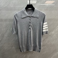 톰브라운 클래식 4 바 울 폴로 반팔 티셔츠 001-258560