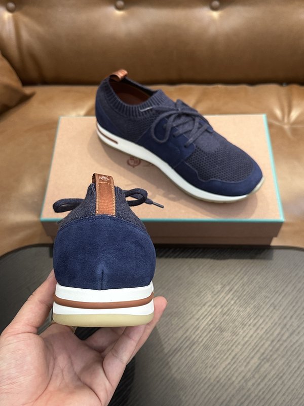로로피아나 니트 울 혼방 스니커즈 001-258690