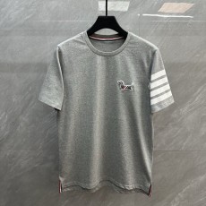 톰브라운 강아지 자수 면 라운드넥 반팔 티셔츠 001-258710