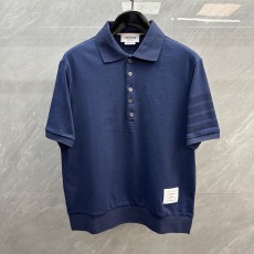 브라운 4 바 로고 염색 폴로 셔츠 001-258736