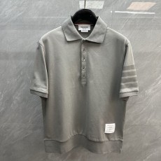 톰브라운 4 바 로고 컬러 염색 반팔 티셔츠 001-258737