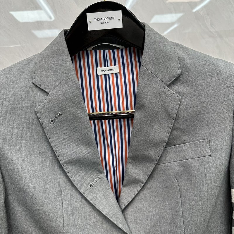 브라운 울 정장 세트 001-258757