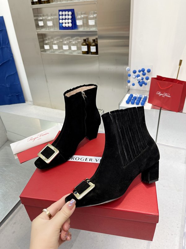 메탈 버클 양피 소가죽 첼시 앵클부츠 001-258907