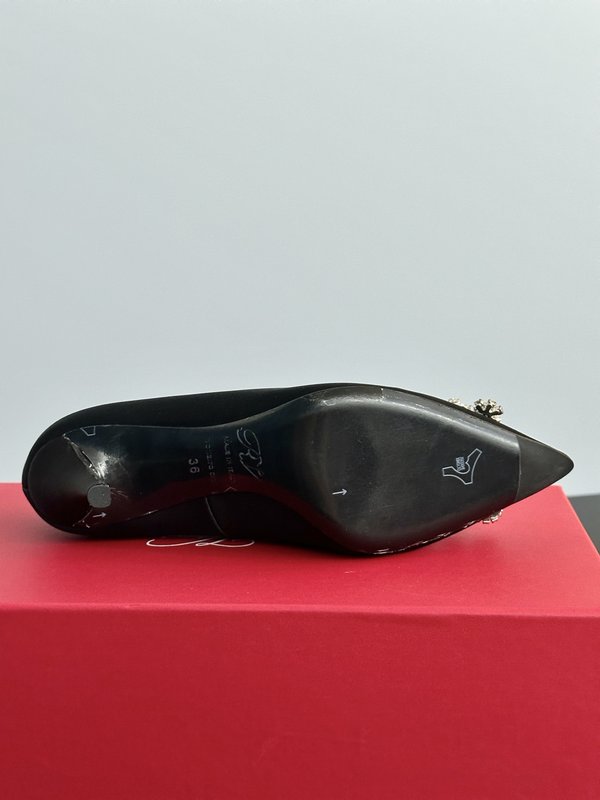 프렌치 스팽글 버클 새틴 진주 하이힐 001-259021