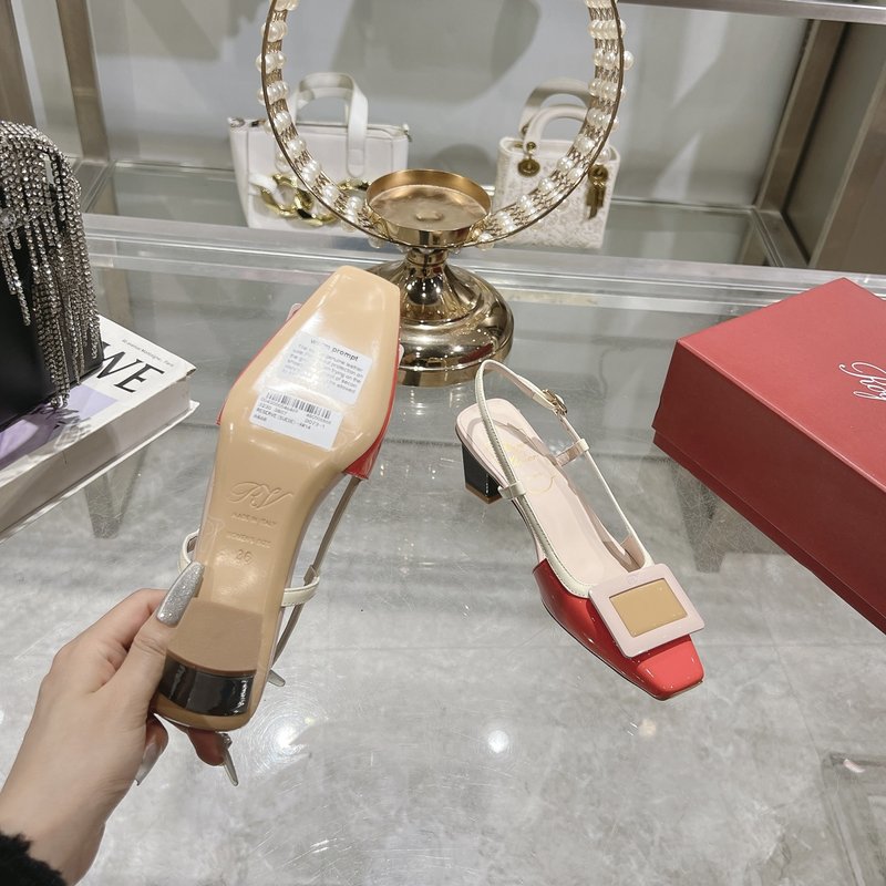 로저 비비에 뉴 컬러 미들 힐 샌들 001-259042