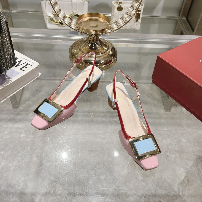 로저 비비에 뉴 컬러 미들 힐 샌들 001-259075