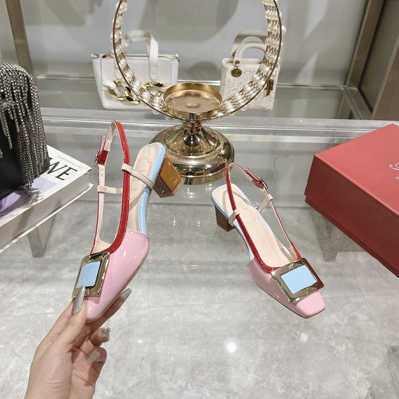 로저 비비에 뉴 컬러 미들 힐 샌들 001-259075