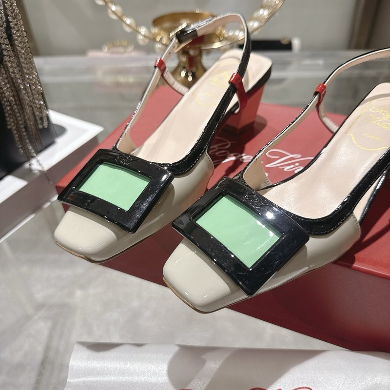 로저 비비에 뉴 컬러 블록 샌들 001-259081