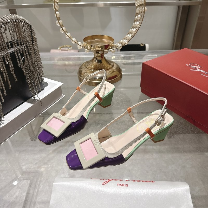 로저 비비에 뉴 컬러 미들 힐 샌들 001-259106