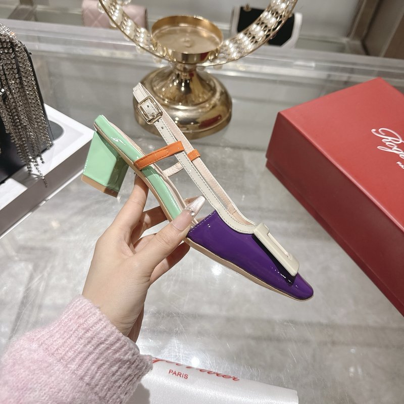 로저 비비에 뉴 컬러 미들 힐 샌들 001-259106