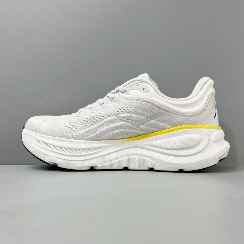 HOKA 본디 9 화이트/옐로우 로우탑 러닝화 001-259531