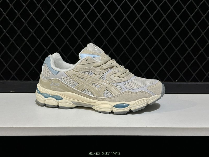아식스 GEL-NYC 빈티지 스파이싱 로우탑 스니커즈 001-259890