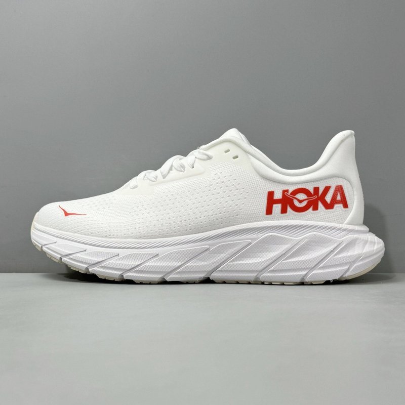 HOKA Arahi7 여성용 화이트 러닝화 001-260316