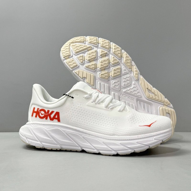 HOKA Arahi7 여성용 화이트 러닝화 001-260316