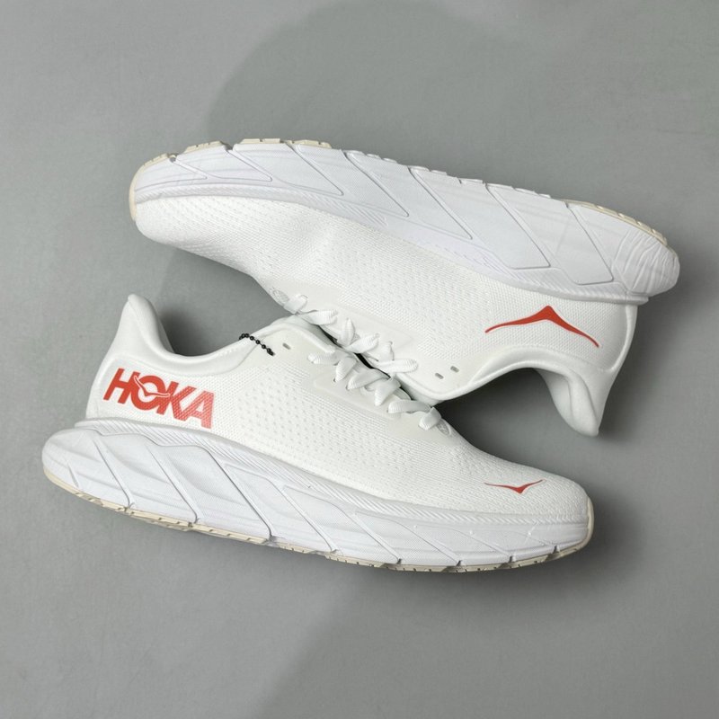 HOKA Arahi7 여성용 화이트 러닝화 001-260316