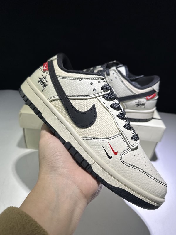Supreme 콜라보 덩크 로우 캐주얼 스니커즈 001-260651