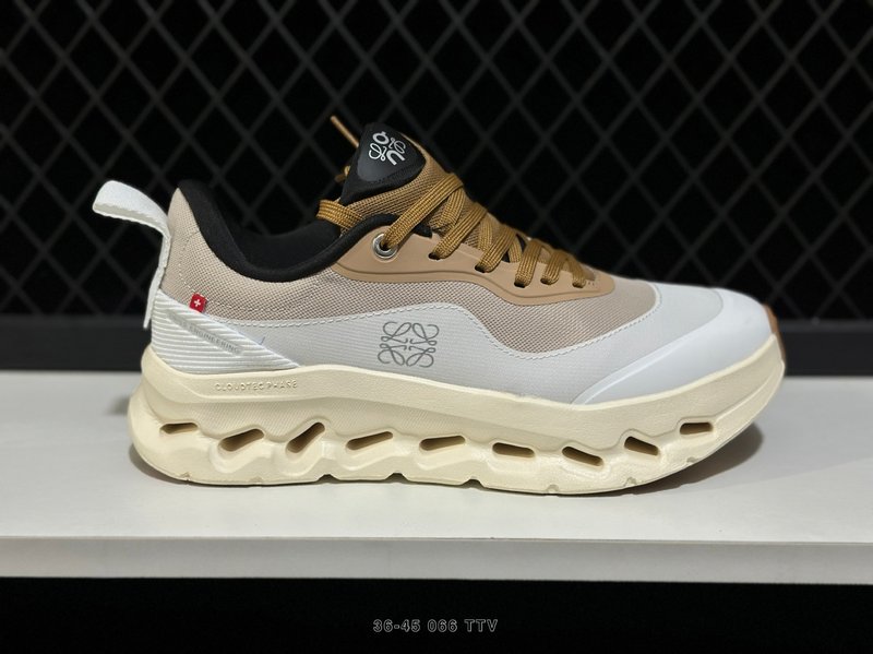 온 로에베 콜라보 라운드 토우 로우탑 캐주얼 스니커즈 001-260957