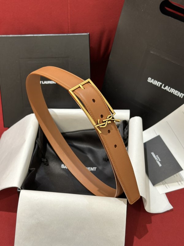 생로랑 YSL 여성용 빈티지 가죽 벨트 001-262365