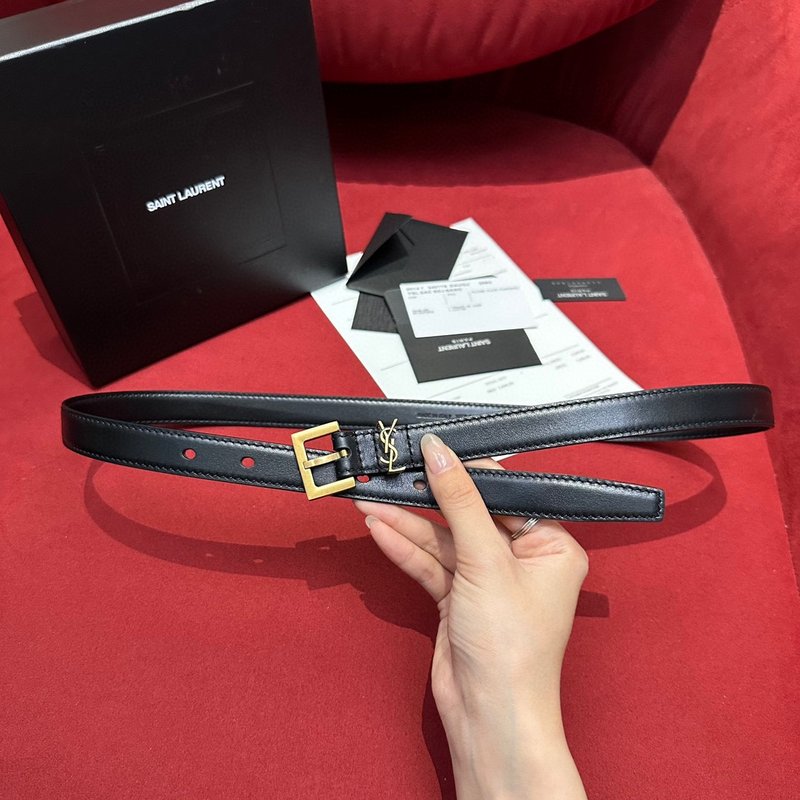 YSL 생로랑 여성용 빈티지 금속 버클 벨트 001-262372