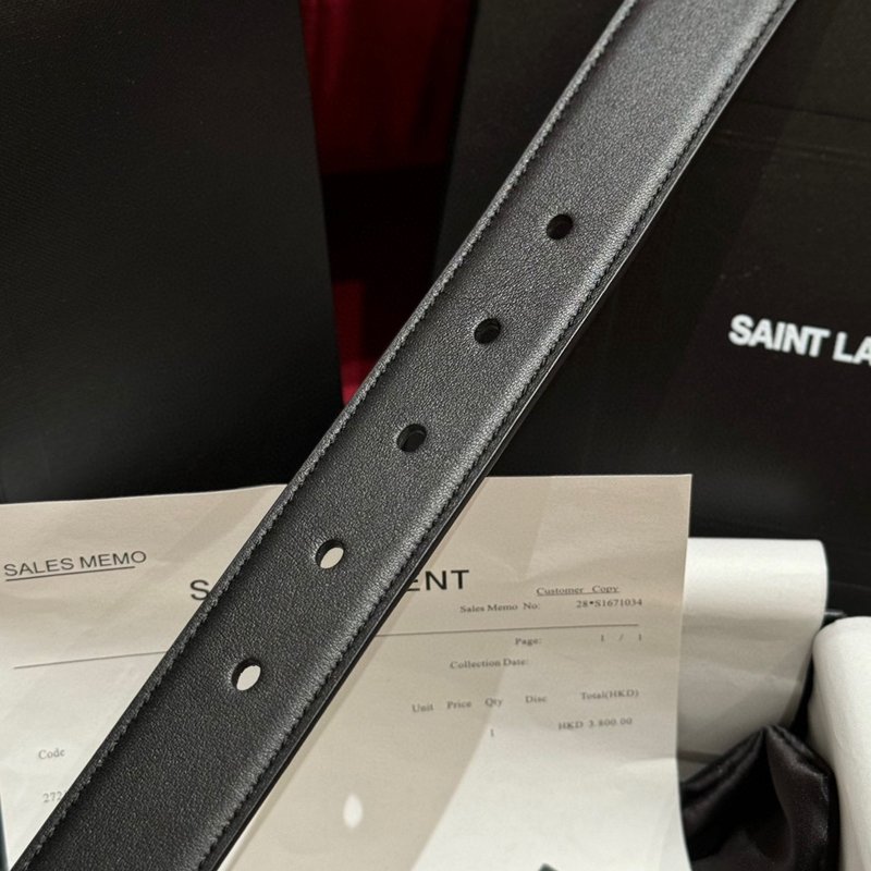 YSL 생로랑 여성용 빈티지 금속 버클 벨트 001-262373
