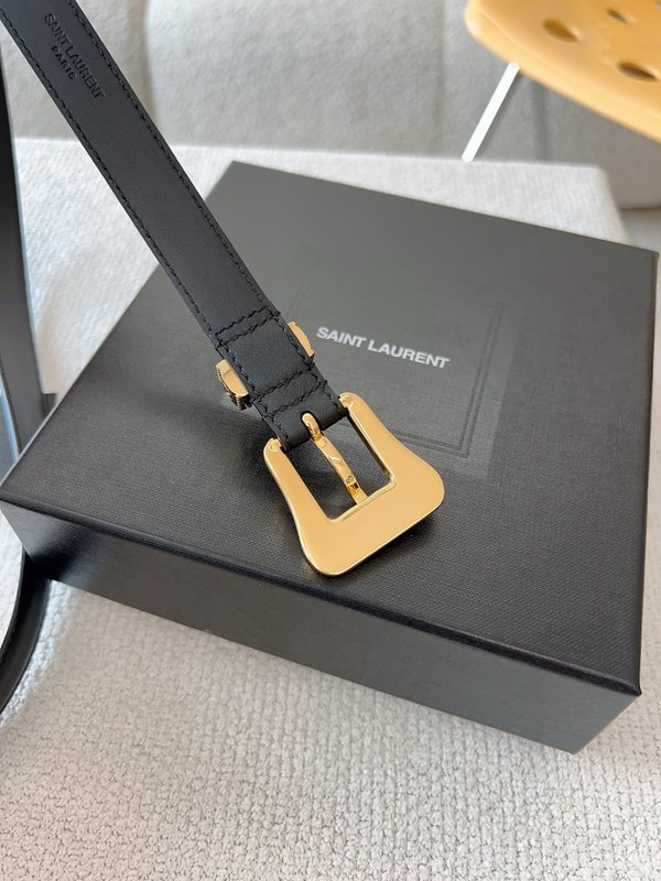 YSL 생로랑 빈티지 패션 블랙 벨트 001-262377