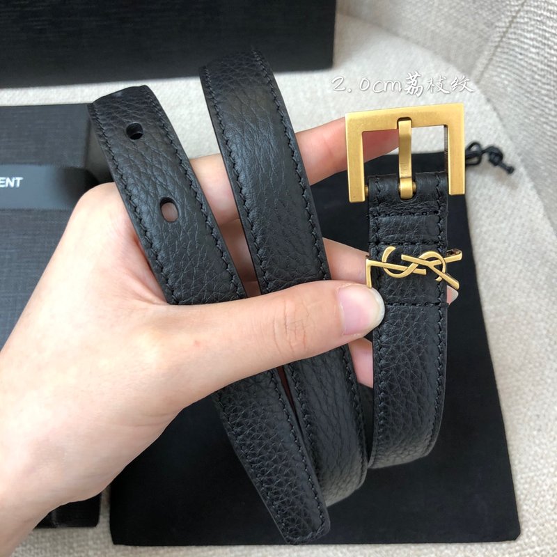 YSL 리치 그레인 소가죽 소프트 벨트 001-262379