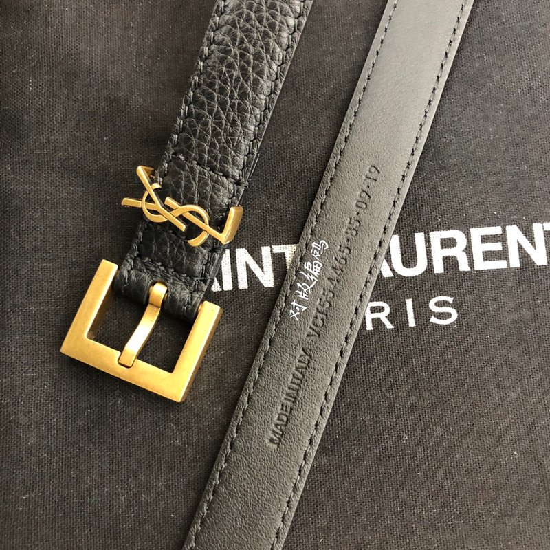 YSL 리치 그레인 소가죽 소프트 벨트 001-262379