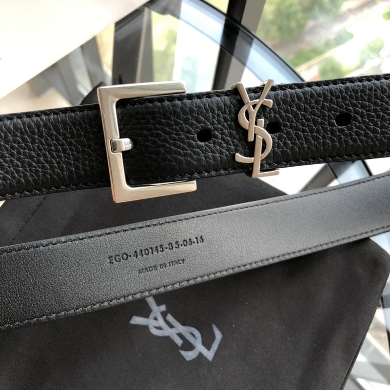 YSL 생로랑 3.0cm 여성용 빈티지 금속 벨트 001-262380