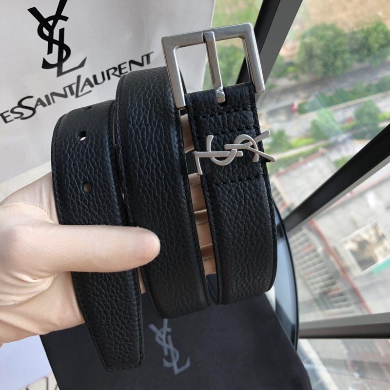 YSL 생로랑 3.0cm 여성용 빈티지 금속 벨트 001-262380