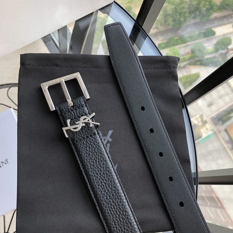 YSL 생로랑 3.0cm 여성용 빈티지 금속 벨트 001-262380