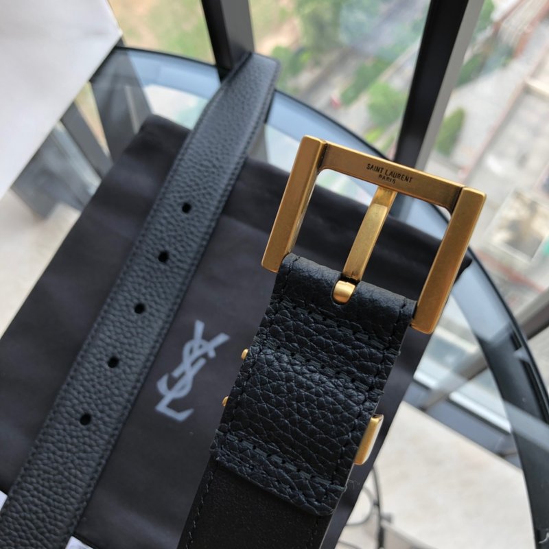 YSL 생로랑 3.0cm 레트로 금속 버클 여성 벨트 001-262381