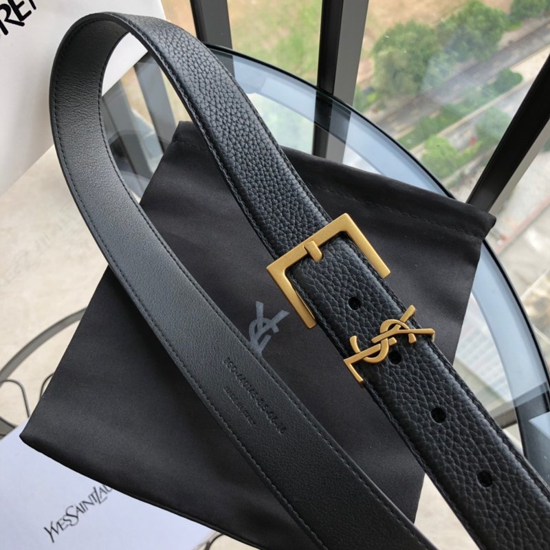 YSL 생로랑 3.0cm 레트로 금속 버클 여성 벨트 001-262381