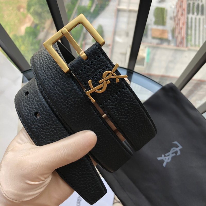 YSL 생로랑 3.0cm 레트로 금속 버클 여성 벨트 001-262381