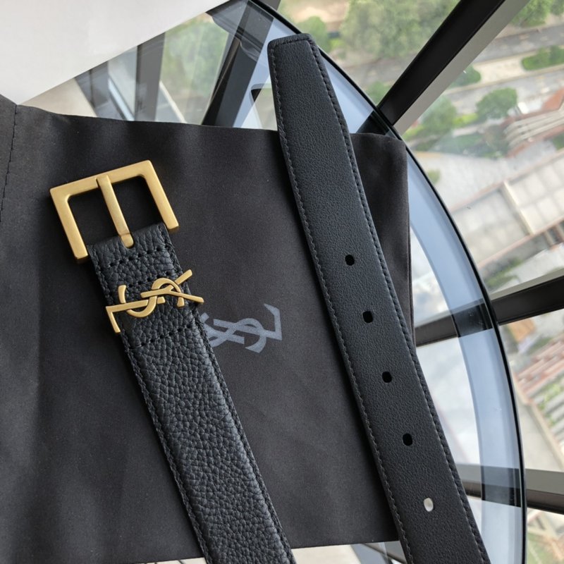 YSL 생로랑 3.0cm 레트로 금속 버클 여성 벨트 001-262381