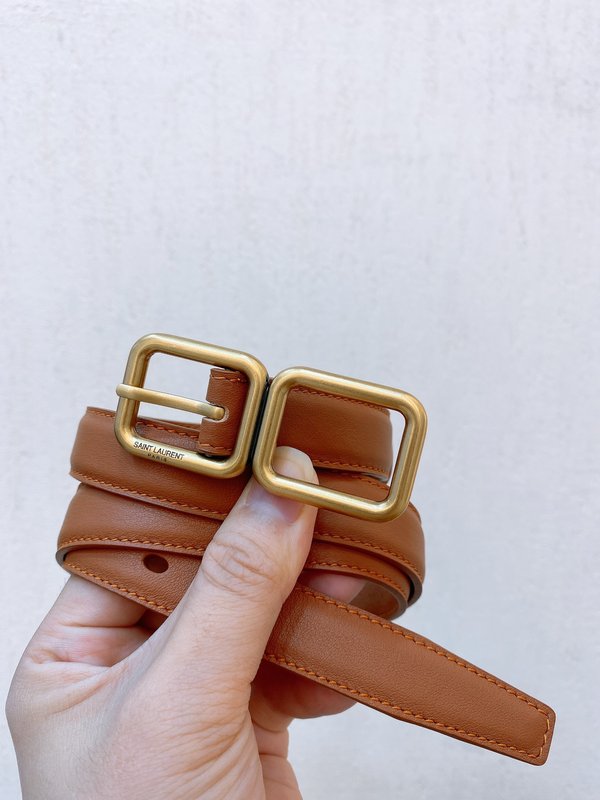 YSL 생로랑 소가죽 더블 버클 벨트 001-262382