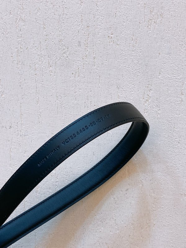 YSL 소牛皮 더블 버클 슬림 벨트 001-262388