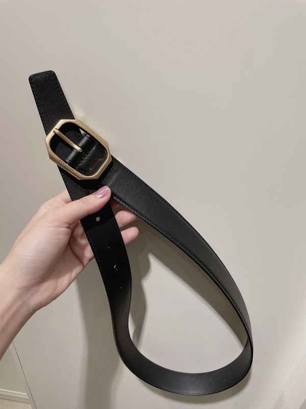 YSL 스무스 가죽 프레임 버클 벨트 001-262392