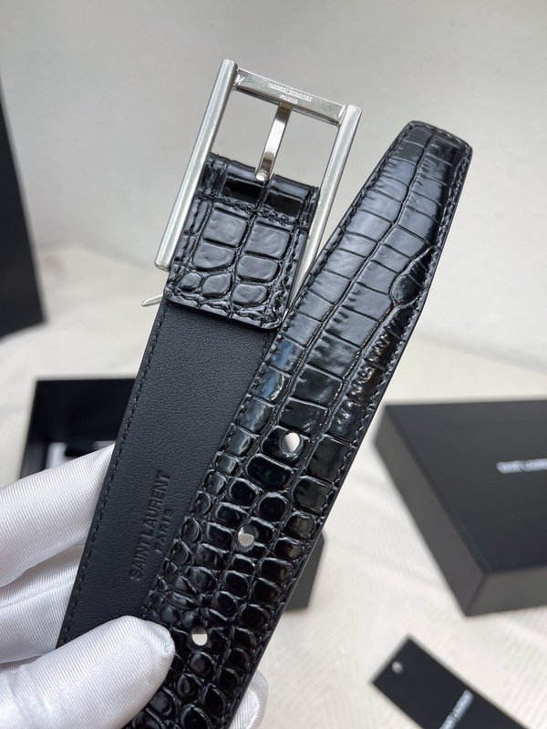 생로랑 YSL 클래식 여성 가죽 벨트 001-262396
