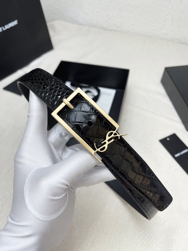 생로랑 YSL 클래식 여성 벨트 블랙 001-262397