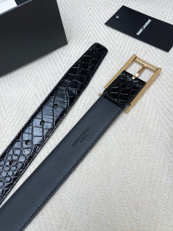 생로랑 YSL 클래식 여성 벨트 블랙 001-262397