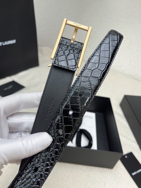 생로랑 YSL 클래식 여성 벨트 블랙 001-262397